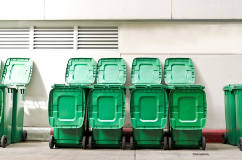 Waste removal truck in Waltham Forest